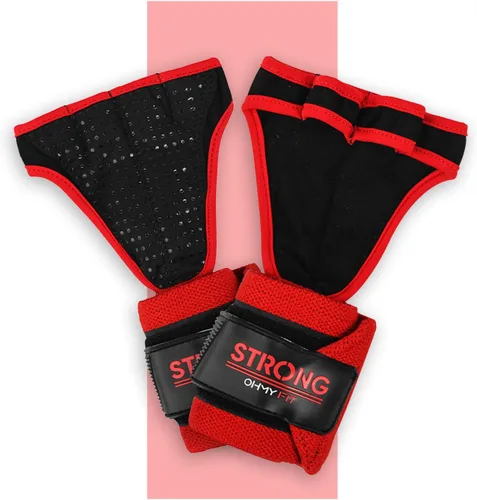 Guantes de muñeca resistentes para hombre, ideales para entrenamientos, gimnasio, peso muerto y crossfit con protección para la palma de la muñeca