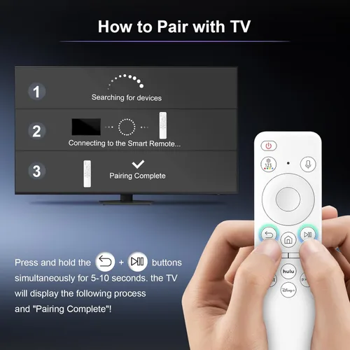 Miniatura 6 de Control remoto recargable con voz para Samsung - Control remoto inteligente para TV, reemplazo compatible para televisores inteligentes Samsung