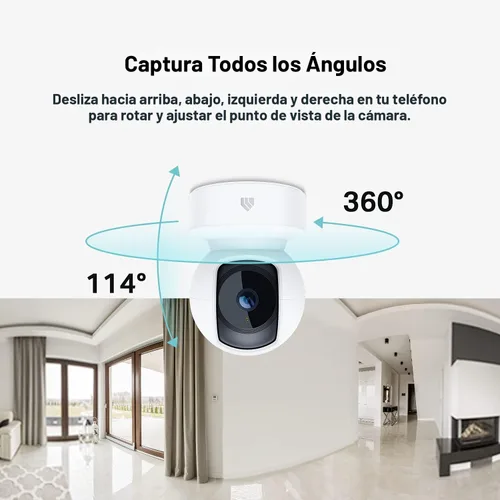 Miniatura 3 de Kasa Smart Cámara de seguridad Kasa 2K QHD Pan/Tilt, sensor Starlight para visión nocturna a color, detección de movimiento para monitor de bebés