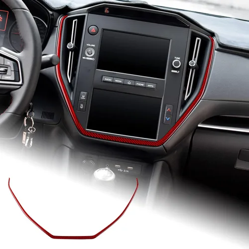 Miniatura 16 de AIRSPEED Para Subaru WRX/WRX STI 2022 2023 Consola central de coche, salida de aire, cubierta de marco de salida de aire, calcomanía de fibra