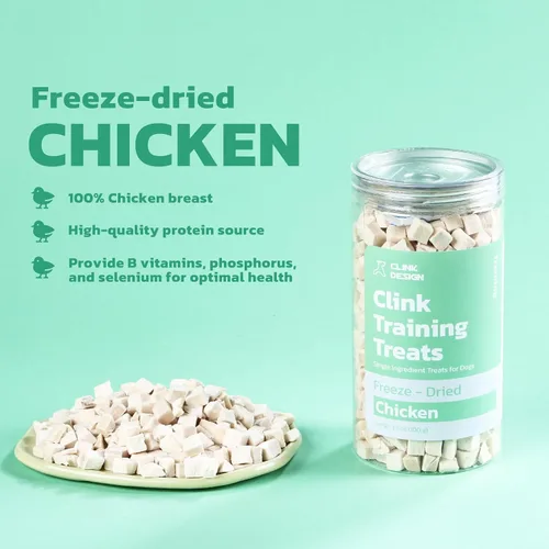 Miniatura 4 de Clink Design Golosinas liofilizadas para perros y gatos, golosinas para perros de un solo ingrediente, golosinas de entrenamiento 100% para perros