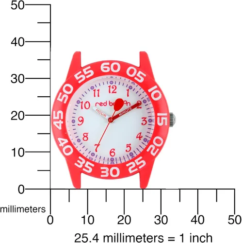 Miniatura 5 de Red Balloon - Reloj analógico de cuarzo para niños, Rosado
