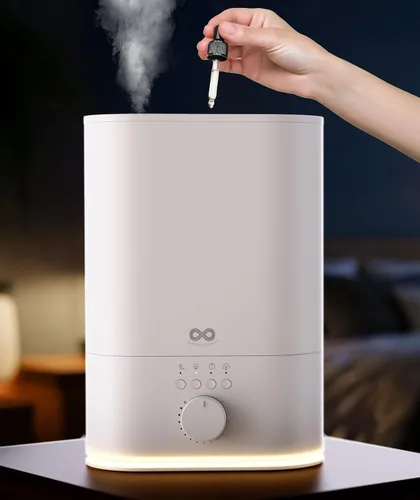 Everlasting Comfort Humidificador de 6L para Habitación Grande, Alta Salida de Vapor, 60 Horas de Funcionamiento, Humidificadores Ultrasónicos de