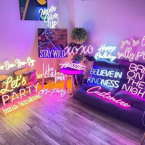 Miniatura 6 de CiCiYours - Letreros de neón LED, hechos a mano, para boda, fiesta de cumpleaños, hogar, habitación, tienda, logotipo, bar, novia, regalos, nombre