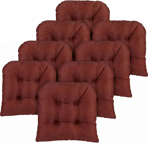 Miniatura 124 de Klear Vu Gripper Overstuffed - Cojines universales antideslizantes para silla de comedor para decoración de cocina o uso de oficina, almohadilla