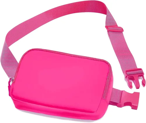 Miniatura 57 de Riñonera, bolsa para cinturón, correa ajustable ajustable de 40 pulgadas, para mujeres y hombres