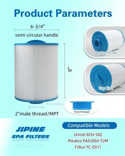 Miniatura 2 de PAS50SV - Filtro de bañera de hidromasaje que reemplaza al filtro de spa Artesian, Magnum AR50, PAS50SV-F2M, 6CH-502, FC-0311, 06-0006-12, Master