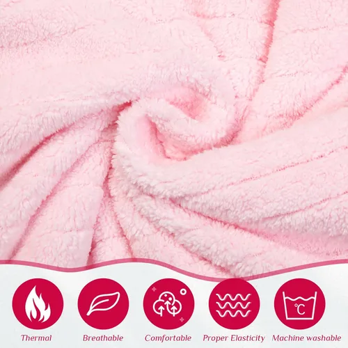 Miniatura 15 de Tigeen 2 toallas para mujer, bata de spa ligera a rayas con cierre ajustable, parte superior elástica, bata de baño suave para spa