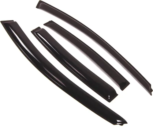 Visor de ventana compatible con Chevrolet Cruze 2011-2016, DGWV2-064, deflector de montaje exterior, protector de lluvia, humo oscuro, juego de 4