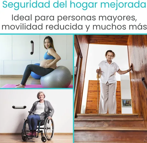 Miniatura 7 de Vive Barra de Agarre para Tinas y Duchas - Barra de Seguridad para Baño de Discapacitados para Personas Mayores - Pasamanos de Soporte de Pared