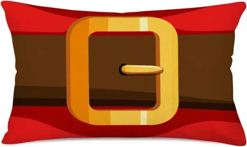 Miniatura 13 de Fundas de almohada de cintura de 12 x 20 pulgadas, fundas de almohada de muérdago de eucalipto rojo y verde, fundas de almohada de lino de algodón