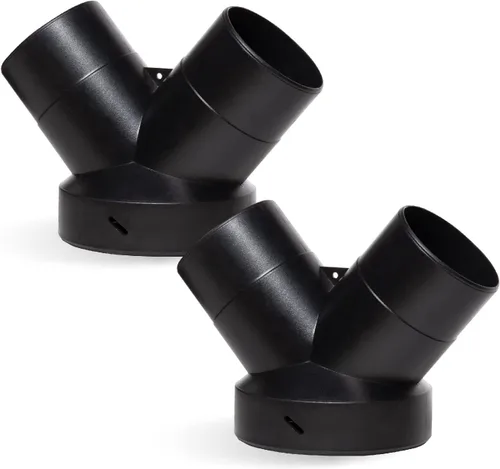 Miniatura 9 de POWERTEC 70364V Codo de 90 grados de diámetro exterior de 4 pulgadas para conector de manguera de recolección de polvo de 4 pulgadas (transparente)