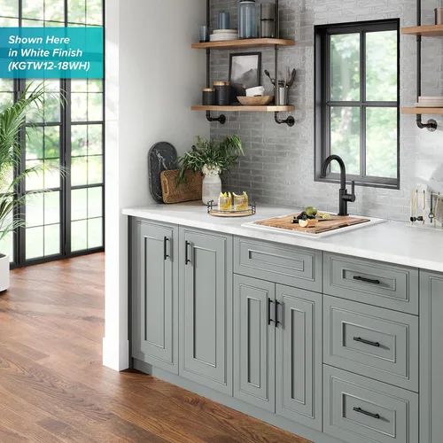 Miniatura 14 de KRAUS Bellucci KGTW12-18MBL - Fregadero de cocina de estación de trabajo de granito, 46 cm, montaje directo, cuenco individual, montaje superior