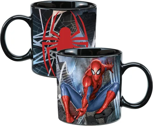 Miniatura 3 de Vandor Marvel Spider-Man - Taza de cerámica reactiva al calor, 20 onzas