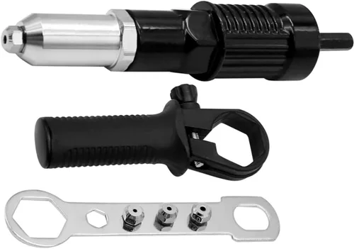 Herramienta de remache pop, kit adaptador profesional de remachador inalámbrico, accesorio de taladro de tuerca remachadora para taladro eléctrico