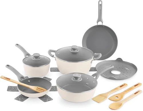 Miniatura 13 de Dash Dream Green - Juego de utensilios de cocina de aluminio reciclado, antiadherentes con revestimiento de cerámica y compatibles con inducción