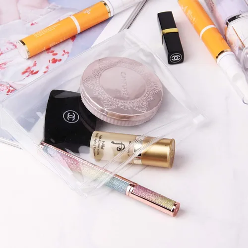 Miniatura 7 de JIAKAI 12pcs Mini Pequeño PVC Transparente Plástico Cosmético Organizador Bolsa Bolsa Con Cierre De Cremallera Para Viajes De Vacaciones, Baño Y