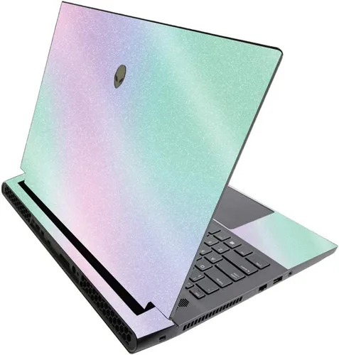 Miniatura 204 de MightySkins - Skin brillante con purpurina para Alienware M17 R3 (2020) y M17 R4 (2021) - Diversión de los años 90 Acabado duradero con purpurina