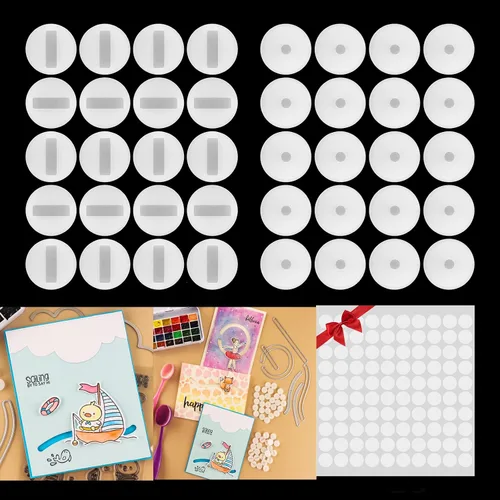 Miniatura 12 de Juego de 42 planeadores para tarjetas deslizantes giratorias deslizantes con troqueles de corte deslizantes de doble cara para hacer tarjetas, 42