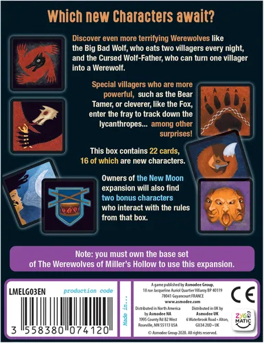 Miniatura 2 de Expansión de personajes de The Werewolves of Miller's Hollow - Nuevos roles y habilidades que cambian el juego. Juego de fiesta de deducción social