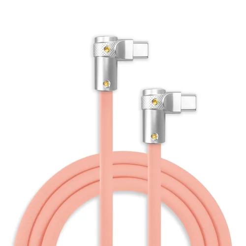 Miniatura 46 de chubbycable FlexElbow - Cable de carga rápida de 90 grados y 240 W, cable USB C en ángulo recto, cable de carga de silicona compatible con iPhone