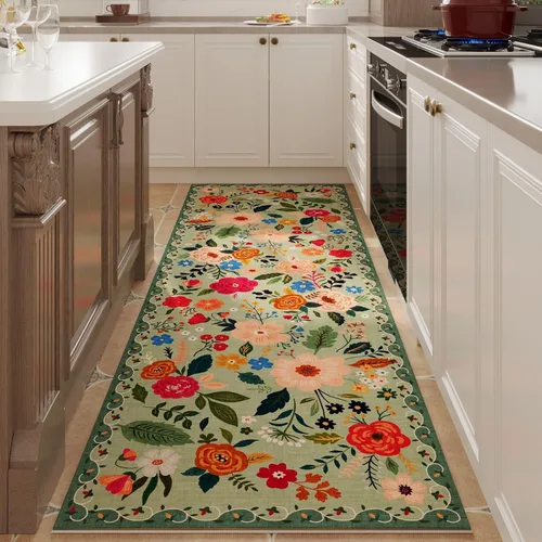Miniatura 62 de Rugcomf Alfombra Pasillera para Pasillos Alfombra de Cocina Antideslizante 2'6'' x 8' Alfombras Pasilleras Lavables con Respaldo de Goma Alfombra