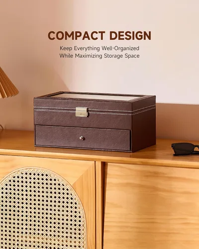 Miniatura 31 de Caja para anteojos de Co-z, organizador de anteojos, caja de almacenamiento con visualización