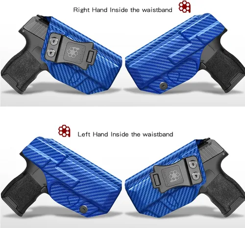 Miniatura 3 de Amberide IWB Funda Kydex para SIG Sauer P365 / P365 SAS / P365X, transporte oculto, opciones MOS y no MOS disponibles, inclinación ajustable