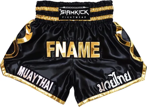SIAMKICK Pantalones cortos de Muay Thai personalizados para hombres y mujeres, con nombre personalizado, boxeo, kickboxing, trajes de lucha retro