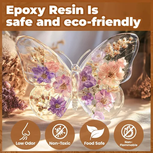 Miniatura 5 de LEEYA RESIN Kit de resina epoxi con bombas de 1 galón, resina epoxi transparente para mesa, ultra brillante, autonivelante resina epoxica para mesa