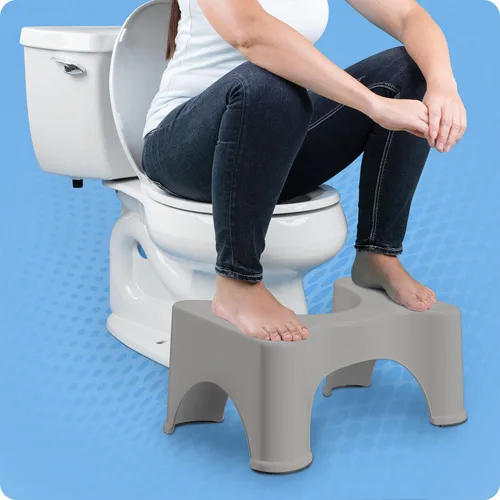 Miniatura 10 de Squatty Potty The Original - Taburete de inodoro para baño, color gris, 9 pulgadas