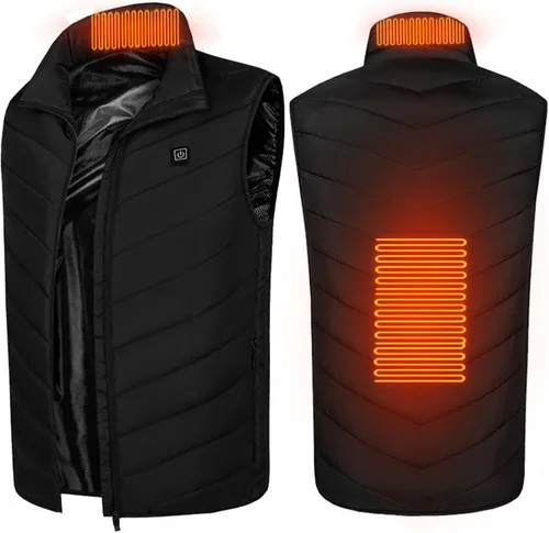 Miniatura 3 de Chaleco térmico para mujeres y hombres, chaqueta ligera con calefacción eléctrica para exteriores (pilas no incluidas)