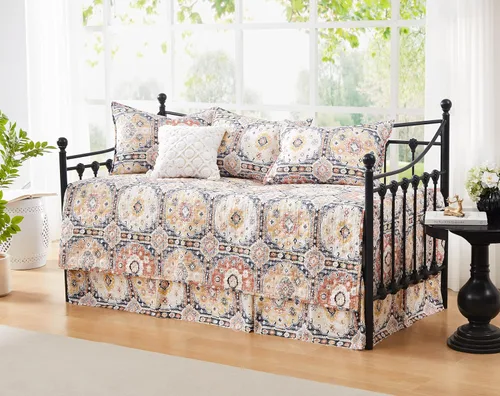 Miniatura 14 de Southshore Fine Living, Inc. Juegos de Edredón para Cama Nido Individual, Juego de Ropa de Cama Boho de 6 Piezas con Funda para Cama Nido, 3 Fundas