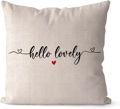 Miniatura 8 de Better Together - Fundas de almohada de 16 x 16 pulgadas, de lino y algodón, con citas románticas, funda de almohada, regalo del día de San Valentín