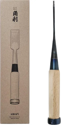 Miniatura 10 de KAKURI Cincel japonés de madera para carpintería 1" (24mm), hecho en JAPÓN, Cincel japonés profesional Oire Nomi (forjado a mano), hoja de acero