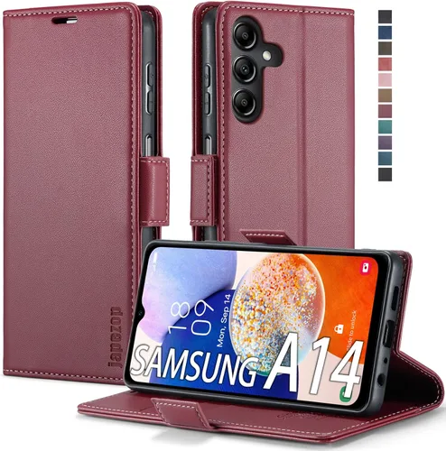 Miniatura 33 de Funda para Samsung Galaxy A13 5G, Samsung Galaxy A13 5G con tarjetero [bloqueo RFID] atril magnético, funda de cuero con tapa para Samsung Galaxy