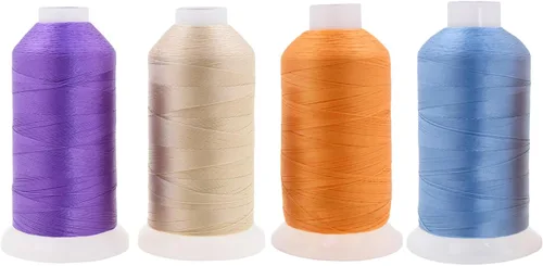 Miniatura 26 de Mandala Crafts Airforce Blue - Hilo resistente de 1500 yardas Tex 70 hilos de poliéster fuertes para coser cortinas, jeans, cuero, cabello