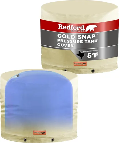 Miniatura 10 de Redford Supply Co. Cold Snap - Cubierta para tanque de presión de agua con apertura de 3 vías, resistente a la intemperie, aislada