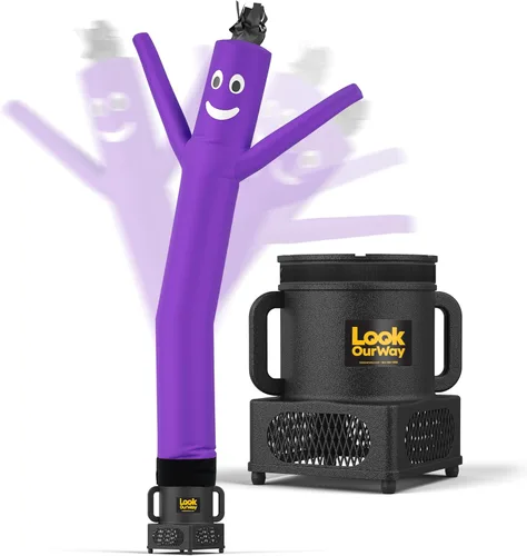 Miniatura 41 de LookOurWay Air Dancers Juego de Hombre de Tubo Inflable Mini - Tipo Inflable Ondulante Loco de 29" con Soplador para Publicidad de Escritorio - Verde