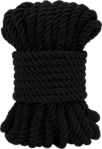 Miniatura 11 de Cuerda de seda trenzada de 27 yardas, cuerda decorativa gruesa de satén negro de 0.118 pulgadas, cordón para manualidades, amarre de cortina