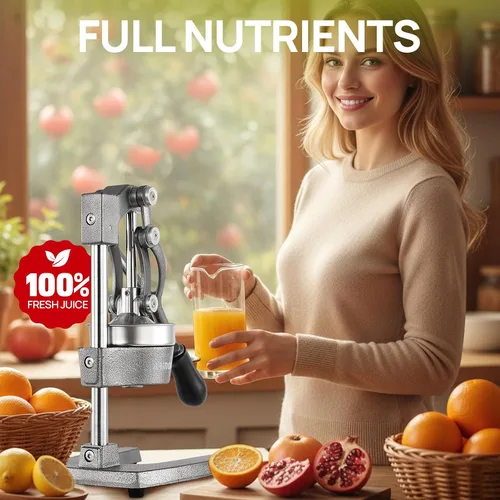 Miniatura 8 de Exprimidor de cítricos de hierro fundido de cocina, exprimidor manual de naranja, exprimidor de encimera resistente para limón, naranja, fácil