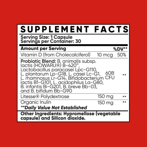 Miniatura 8 de MultiBlue Ajuste probiótico: apoya el GLP-1 natural y el control del apetito para mujeres y hombres, bifidobacterium B-420, salud digestiva e