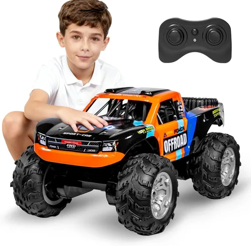 Miniatura 12 de KB KAIBO - Camiones monstruo impermeables para niños, 2.4G, coche RC anfibio, 1:16, barco RC todo terreno para niños y adultos, 4WD, 2 baterías Q156