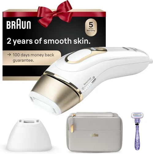 Braun - Dispositivo de depilación láser de larga duración IPL para mujeres y hombres, Silk Expert Pro5 PL5157, cuerpo completo, con maquinilla de