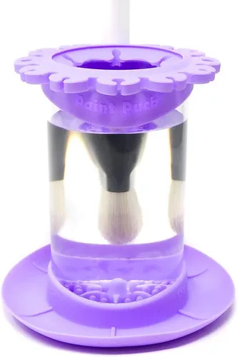 Miniatura 10 de Paint Puck Ultimate Rinse Cup Limpiador de Pinceles de Pintura (Morado, Taza) – Taza de Agua para Pintura Sin Derrames y Limpiador de Pinceles