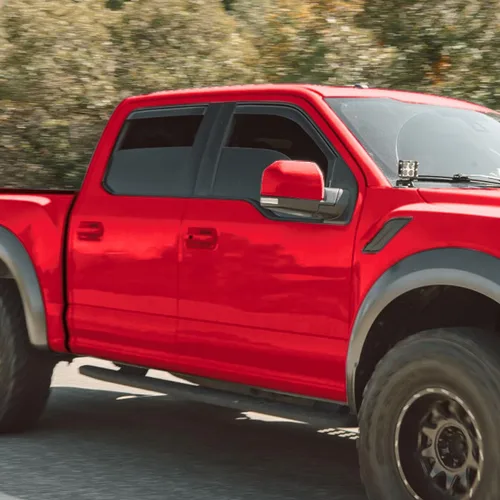 Miniatura 6 de Voron Glass Protectores de lluvia extra duraderos en canal para camiones Ford F150 2015-2020 SuperCrew (apto para Ford F250-F550 17-22), deflectores