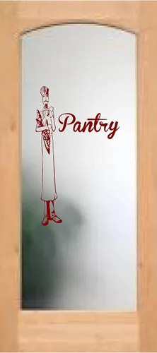 Miniatura 4 de Despensa con calcomanía alta para puerta de chef, (negro)