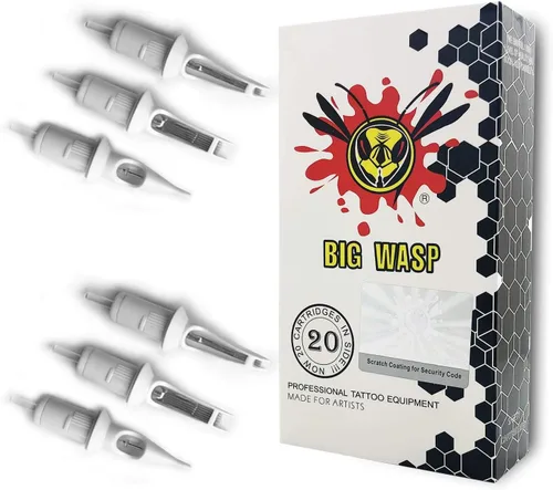 Aguja desechables para tatuajes, 20 piezas, 1