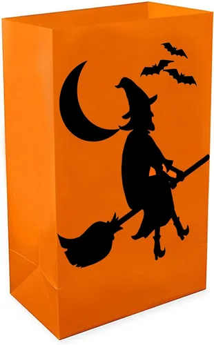 Miniatura 11 de LumaBase Bolsas de plástico Luminaria, Ghost - Juego de 12