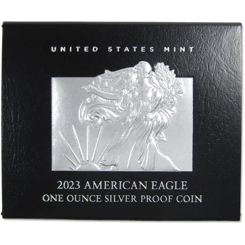Miniatura 5 de 2023 W American Silver Eagle Bullion Proof $1 Moneda OGP COA SKU: OPC99